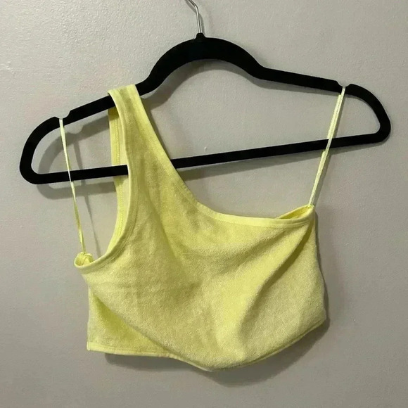 NWT ZARA Terrycloth Asymmetrical  Top L - Picture 6 of 9